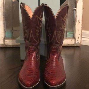 Vintage Handcrafted Women’s Exotic Western Boots